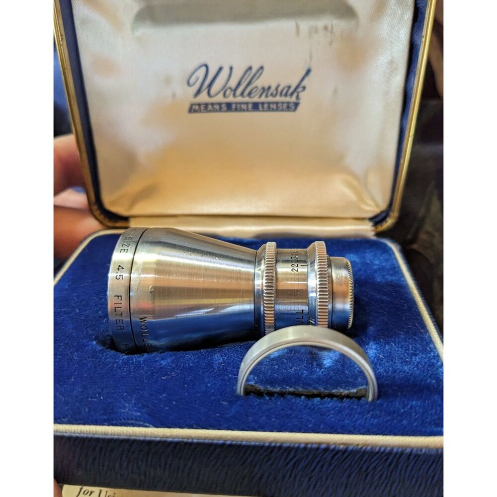 Vintage Wollensak Cine Raptar 9mm f2.5 Wide Angle Lens